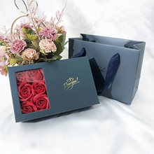 Load image into Gallery viewer, Handmade Soap Flower Rose & Fashion Jewelry Gift Packaging Box & Gift Bag & Set