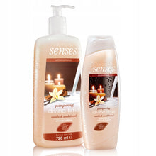 Load image into Gallery viewer, Avon Senses Pampering Divine Time Vanilla & Sandalwood Shower Crème XXL - 720ml