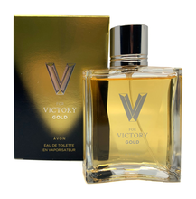 Load image into Gallery viewer, Avon V for Victory Gold Eau de Toilette - 75ml