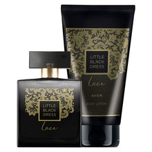 Load image into Gallery viewer, Avon Little Black Dress Lace Gift Set