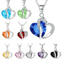 Load image into Gallery viewer, Luxury Heart Pendant Crystal Necklace