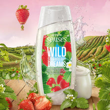 Load image into Gallery viewer, Avon Senses Wild Strawberry Dreams Strawberry & Natural Yoghurt Shower Crème - 250ml