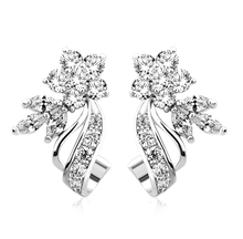 Load image into Gallery viewer, Silver Earrings "Cherry Flower"
