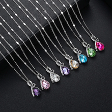 Load image into Gallery viewer, Pendant Necklace Chain "Crystal Drop"

